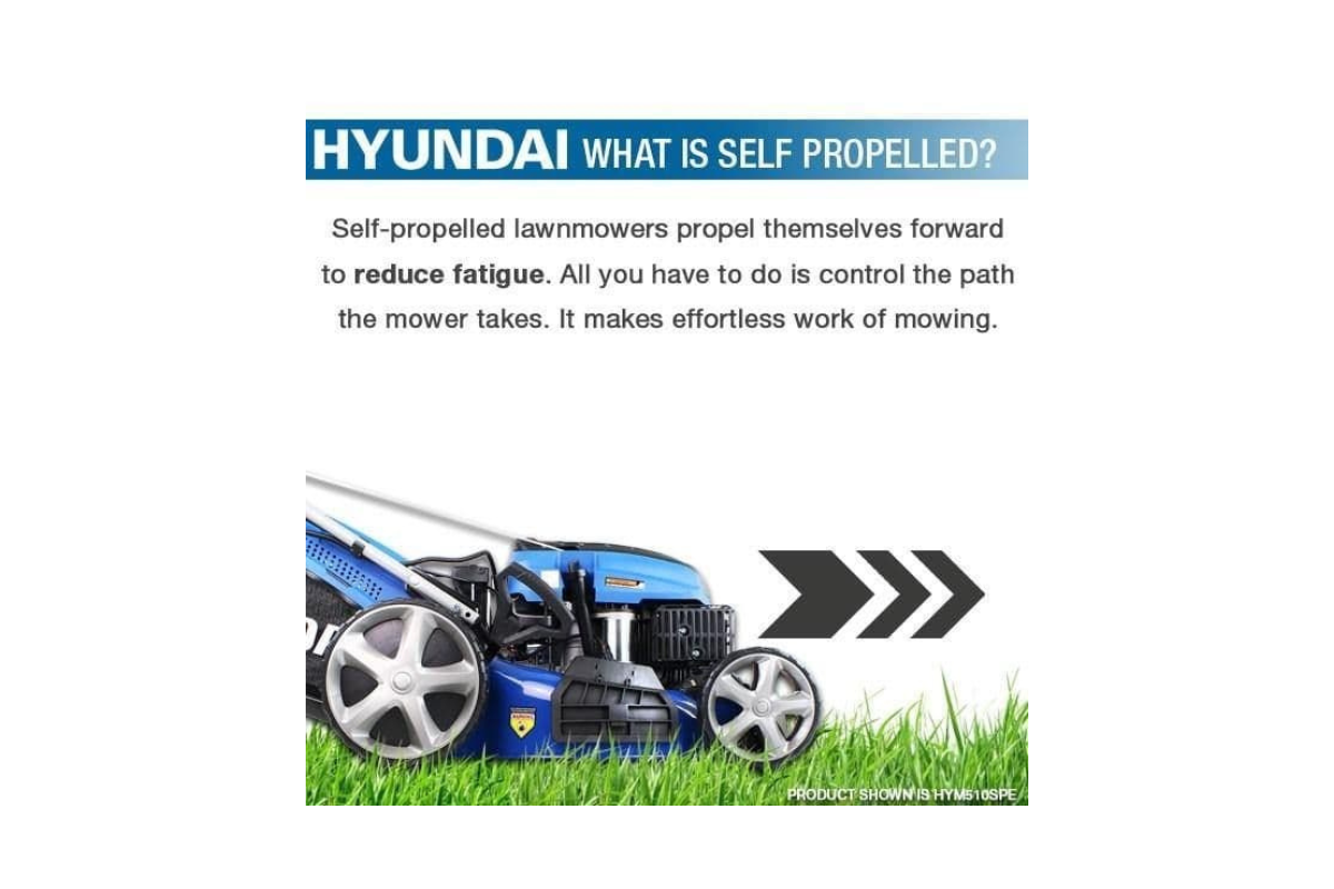 What is a self propelled lawn mower?