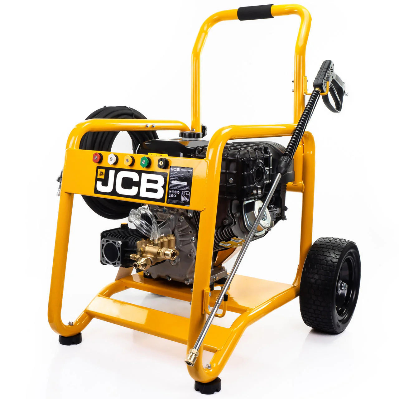 JCB Petrol Pressure Washer 4000psi / 276bar & 20" BE Pressure Stainless Steel Flat Surface Cleaner Bundle | JCB-PW15040P+85.403.009
