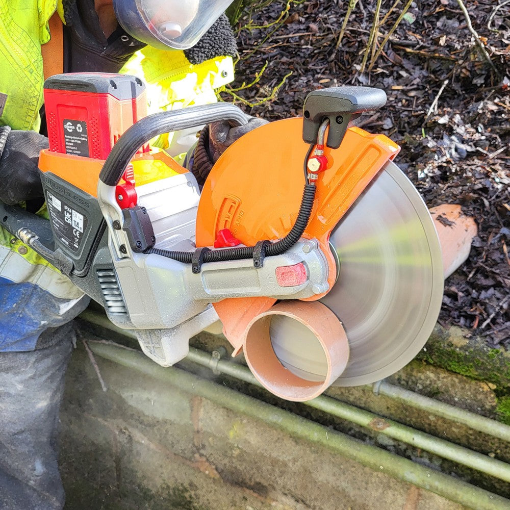 Belle DC300E+ Battery Powered Disc Cutter | 82v Li-ion with LED worklight