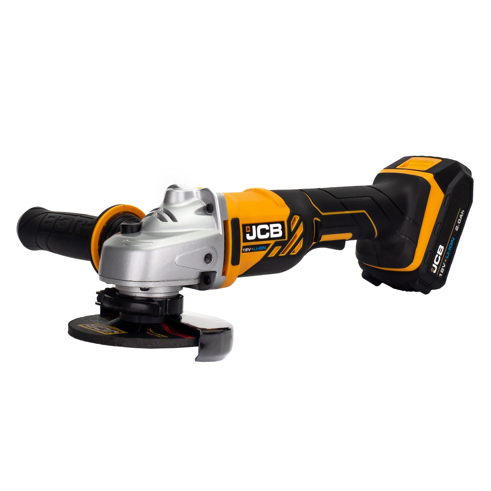 JCB 18V Combi Drill & Angle Grinder Kit 2x 2.0ah Li-Ion Batteries, Fast Charger in 20" kit bag | 21-18AGCD-2