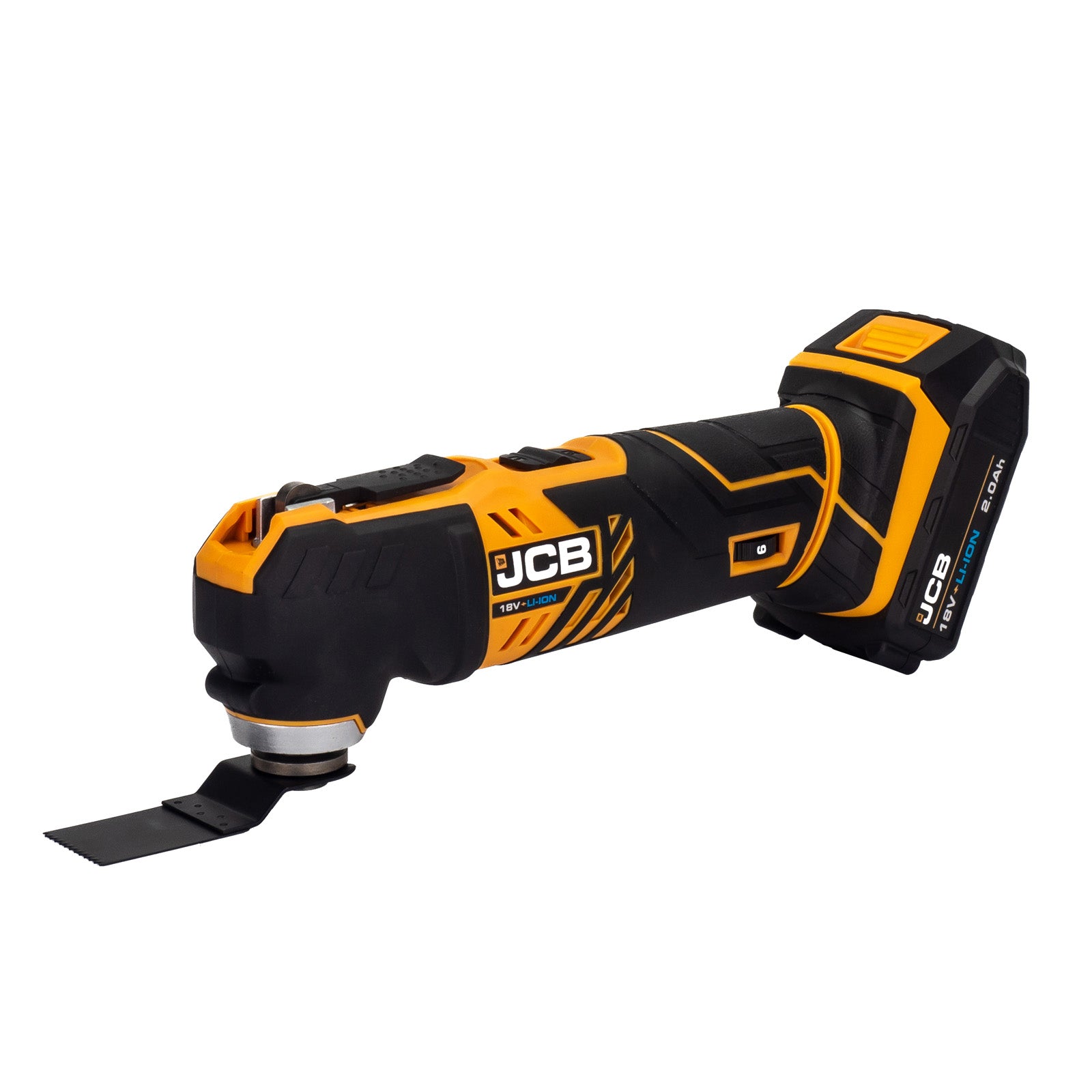 JCB 18V Combi Drill & Multi Tool Kit 2x 2.0ah Li-Ion Batteries, Fast Charger in 20" kit bag | 21-18MTCD-2