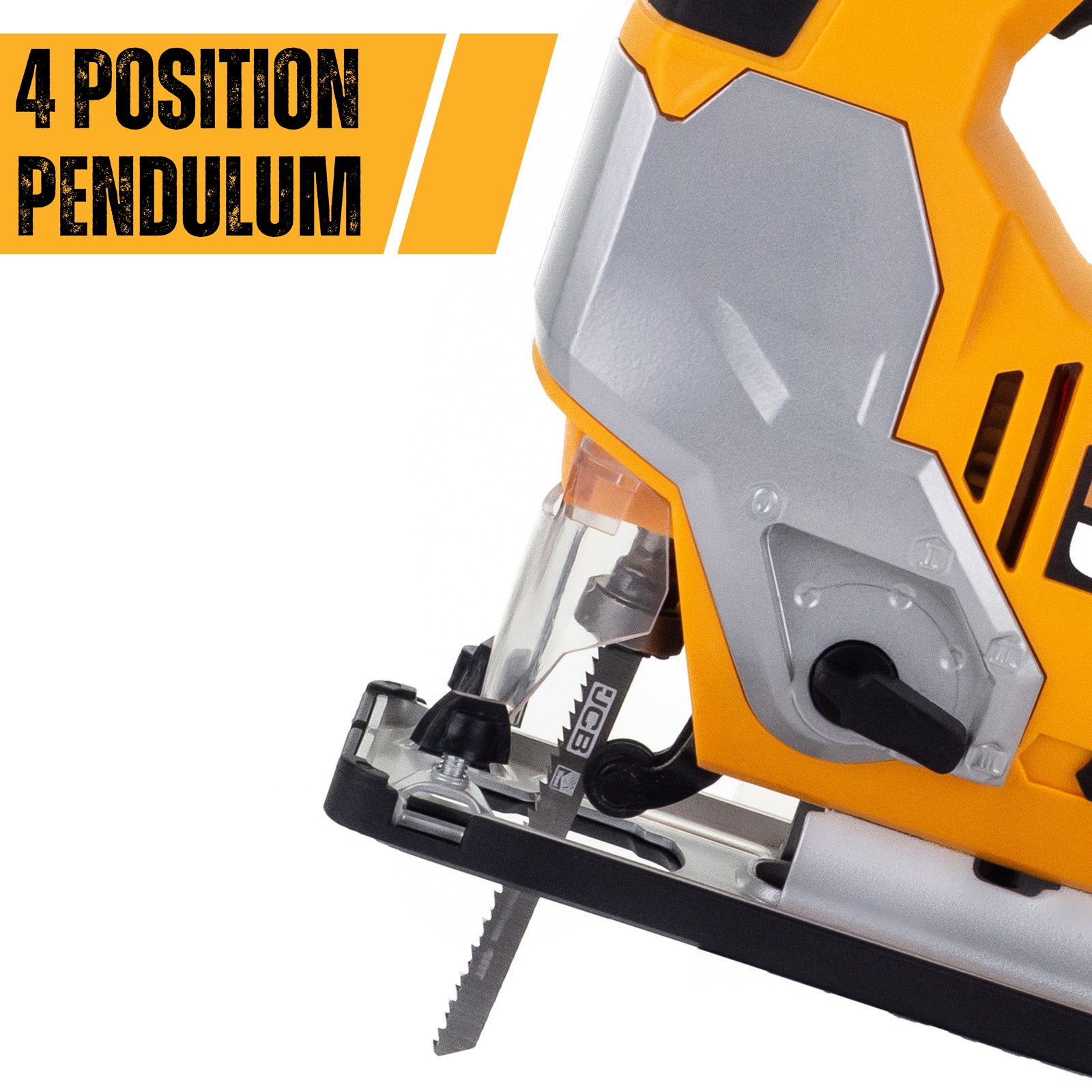 JCB 800W Electric Corded Jigsaw, 0-45 Degree Cutting Positions, 230V | 21-JS800