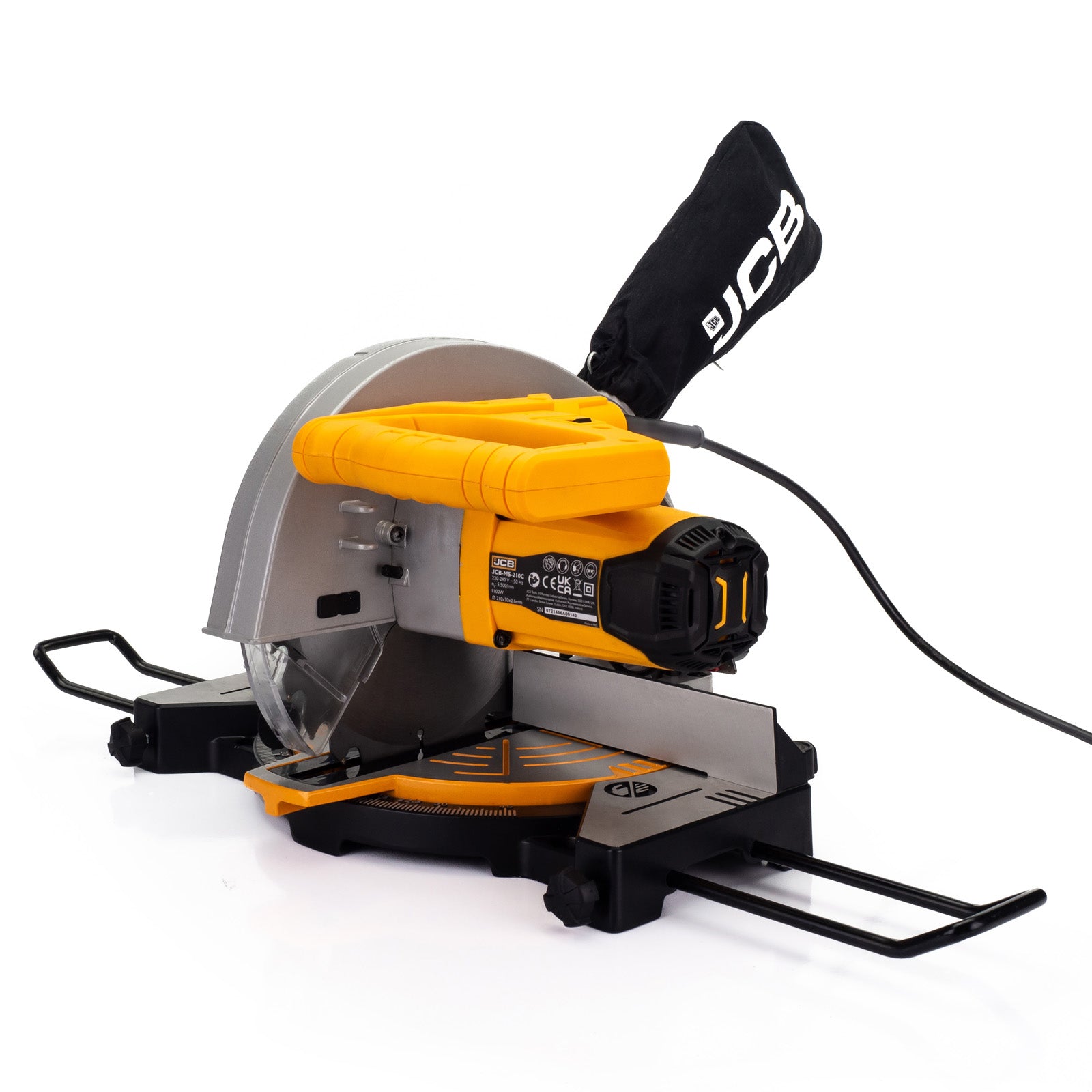 JCB 210mm 8" Electric Compound Mitre Saw, Corded, 1100W, 230V | 21-MS-210-C