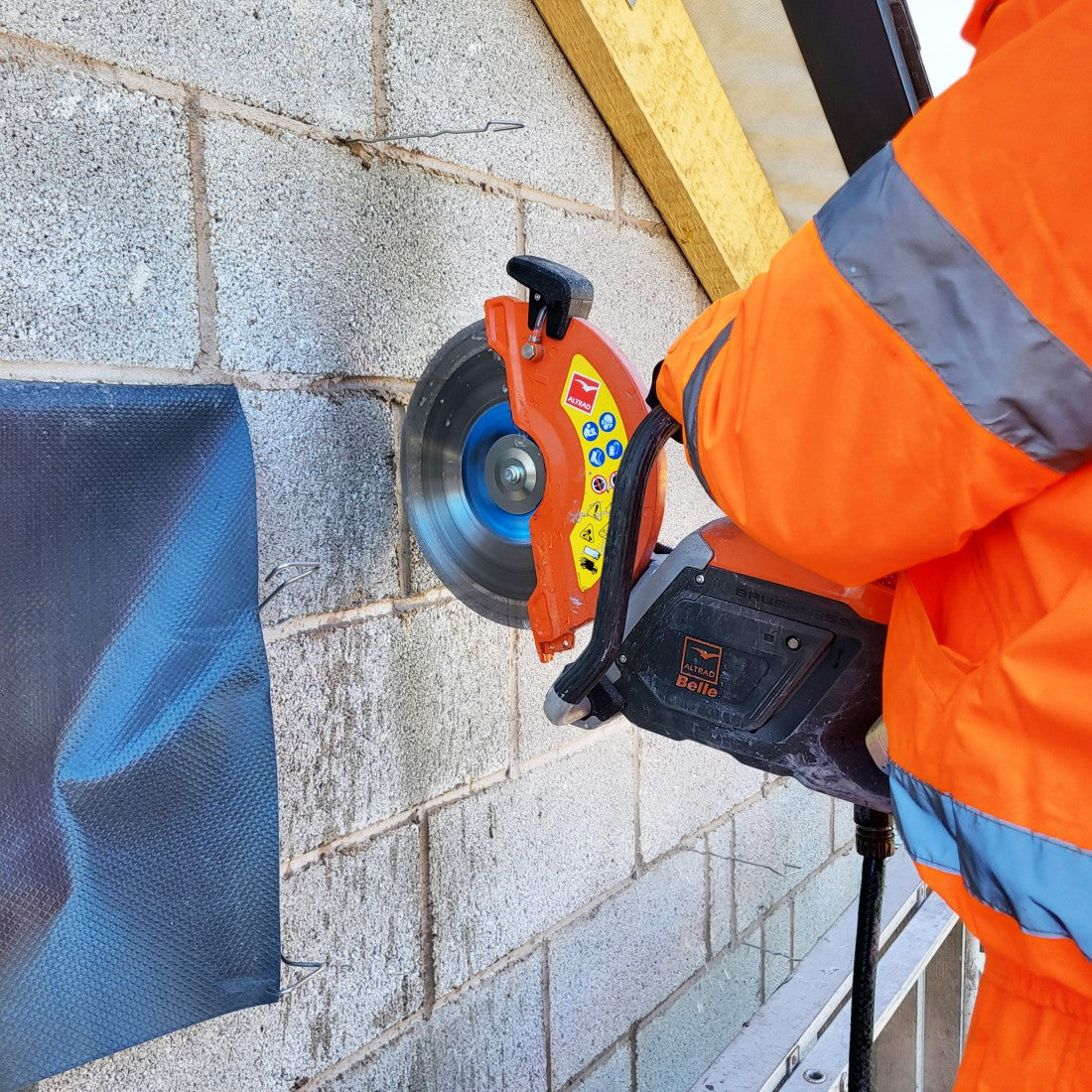 Belle DC300E+ Battery Powered Disc Cutter | 82v Li-ion with LED worklight