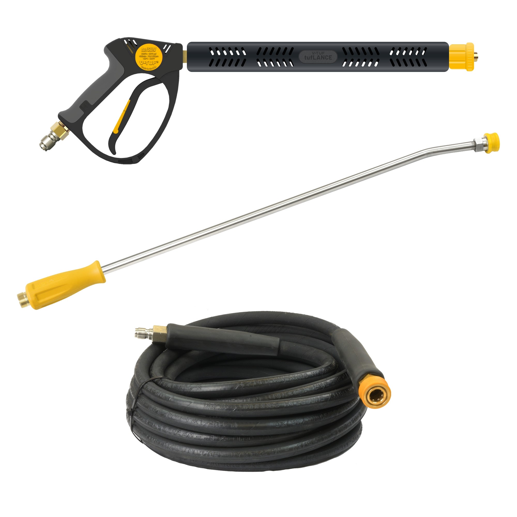 V-TUF DD065 Industrial 6.5HP Honda Driven Petrol Pressure Washer 200Bar 12.5LPM / Stainless Steel Frame