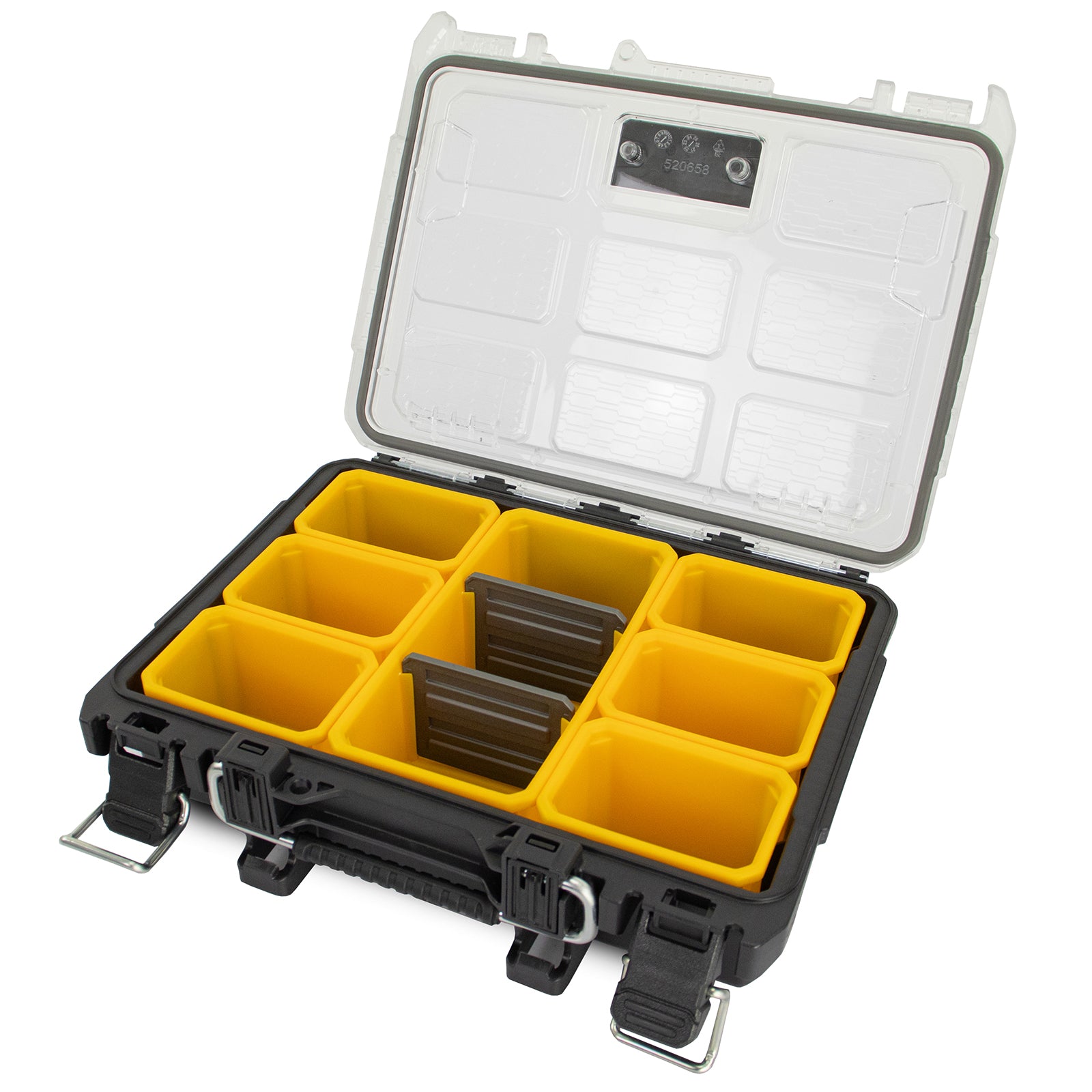 JCB Half Organiser Site System, 14kg Load, 4.3L Capacity, for Hardware and Tool Accessories Storage | JCB-SITESYS-OR