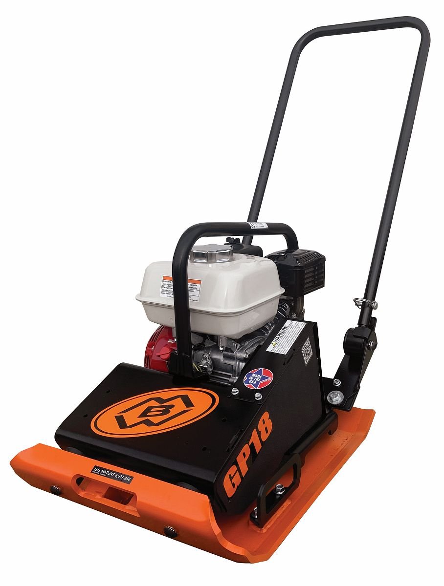 MBW GP18 18" Honda GX120QX Powered Plate Compactor