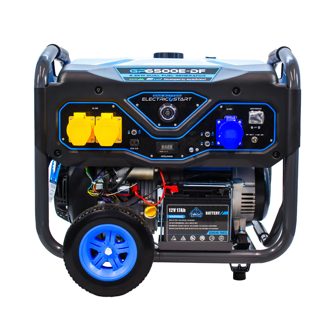 Gorilla Power 6500W Dual-Fuel (Petrol / Propane Gas) Generator with Electric & Wireless Remote Start | GP6500E-DF