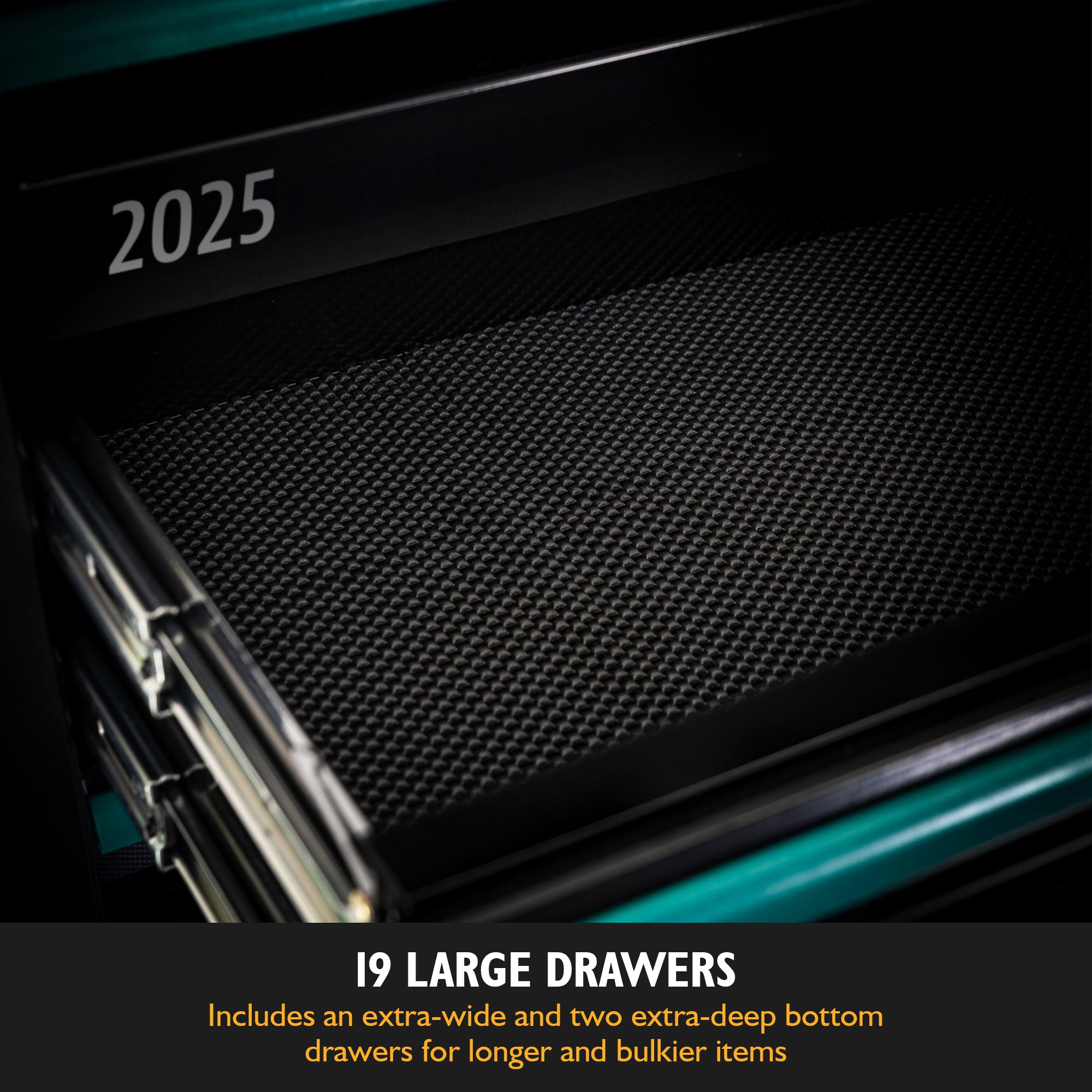 2025 Aston Martin Aramco Formula One® Team x JCB Roller Cabinet and Top Tool Chest Stack