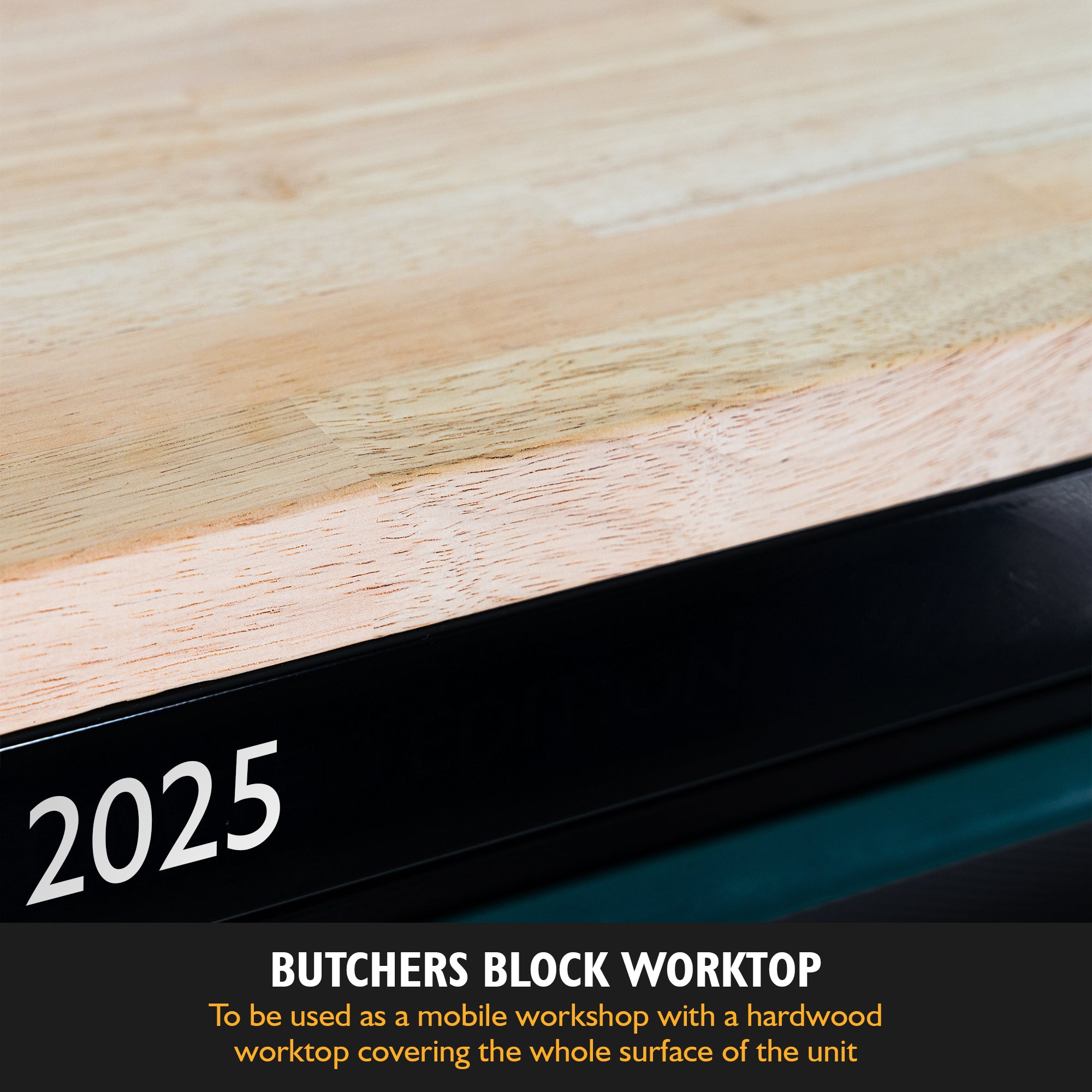 2025 Aston Martin Aramco Formula One™ Team x JCB 42” Steel 11 Drawer Roller Cabinet with Hardwood Worktop