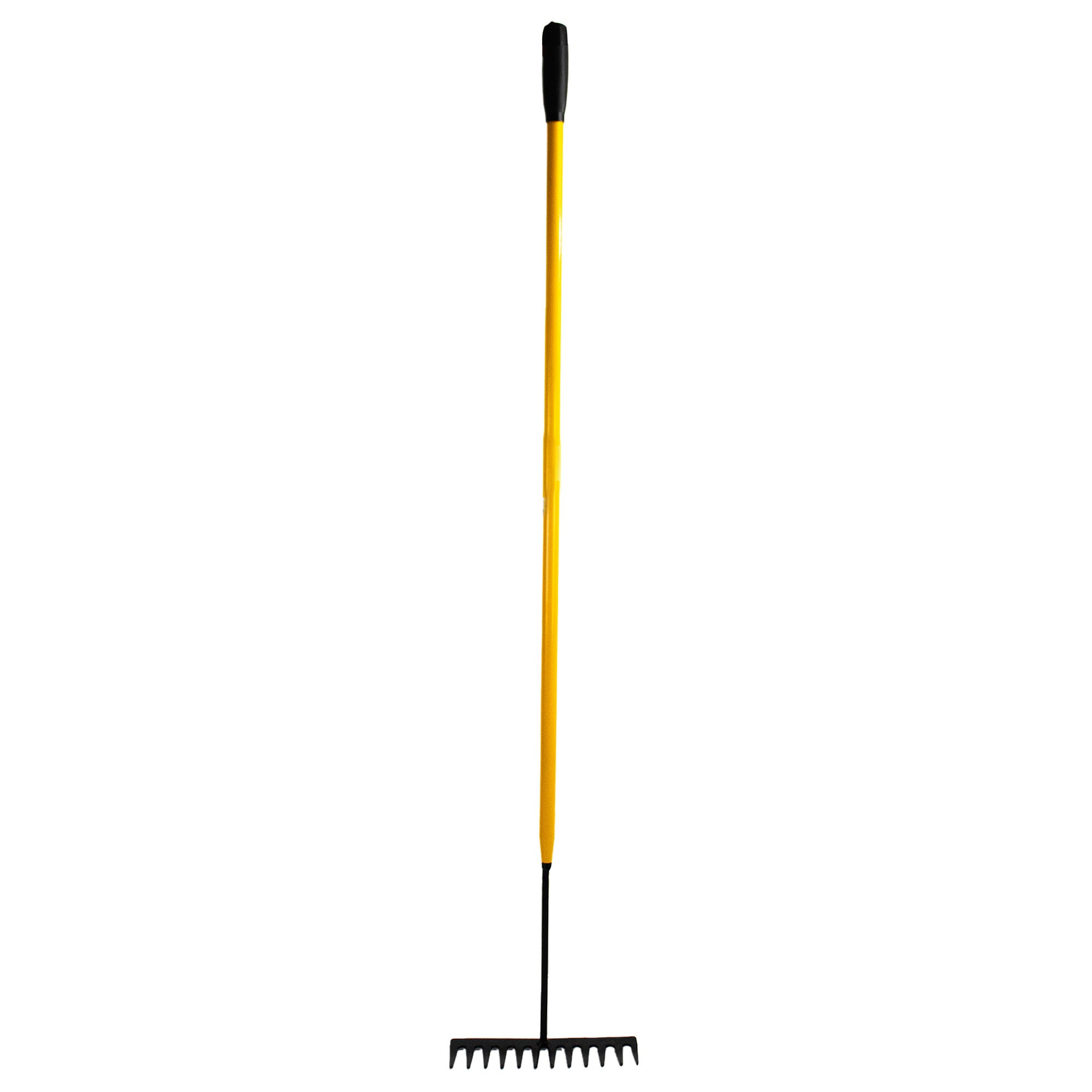 JCB 12 Teeth Garden Rake, 150cm x 30cm Head, Tubular Steel | JCBGR01