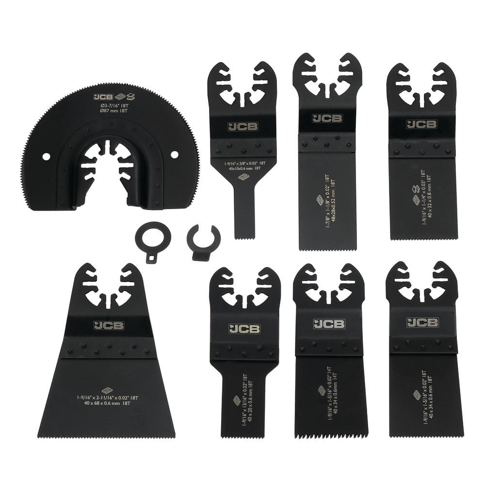 JCB 8 Piece Universal Fit Multi Tool Blade Set | JCB-PTA-MT8