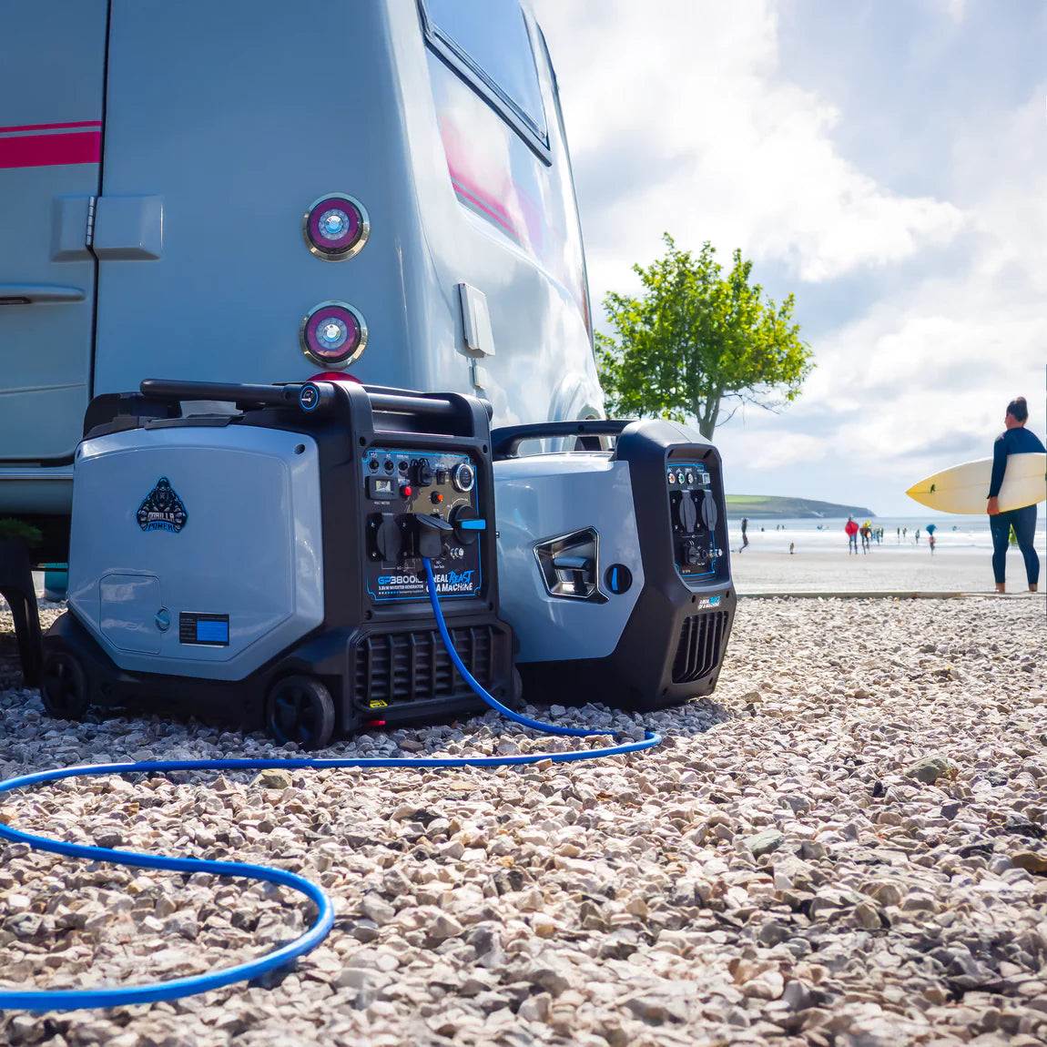 Gorilla Power 3800W Inverter Suitcase Petrol Generator with Electric & Wireless Remote Start | GP3800iE