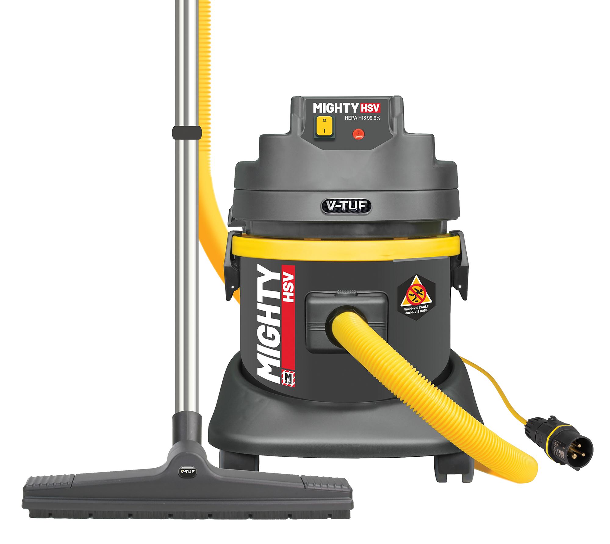 V-TUF MIGHTY HSV / 21L M-Class 110v Industrial Dust Extraction Wet & Dry Vacuum Cleaner / Health & Safety Version | MIGHTYHSV110
