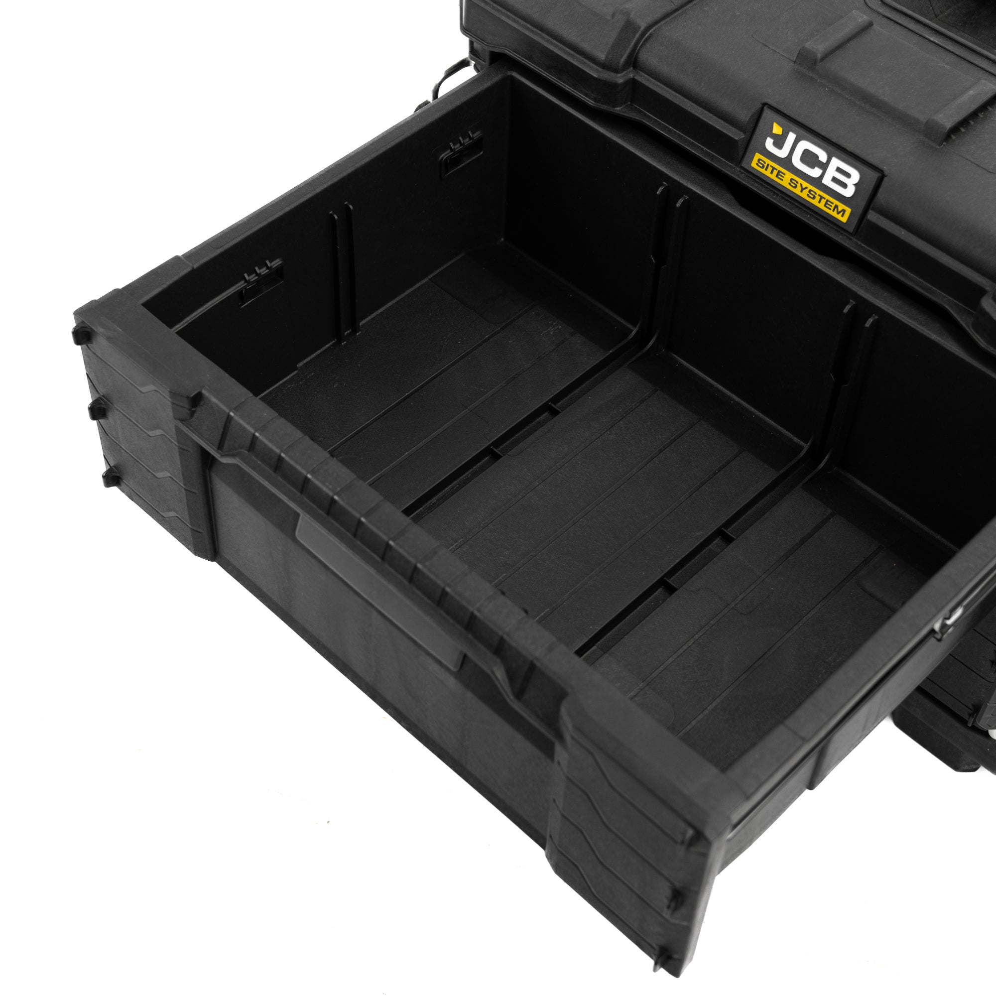 JCB 2 Drawer Site System, 20kg Load, 28L Capacity Tool Storage Box | JCB-SITESYS-2DW
