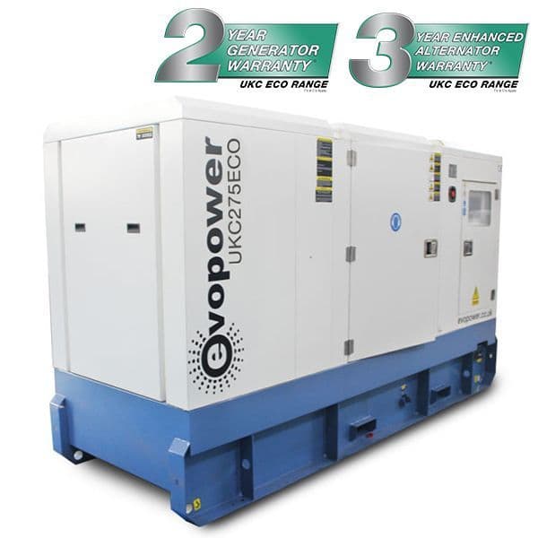 EVOPOWER 275KVA CUMMINS DIESEL GENERATOR UKC275ECO 275 kVA / 220 kW 400/230v