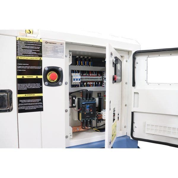 Evopower 8.75 kVA 7kW Diesel Generator with Kubota Engine Single Phase 230V UKK7ECO-1