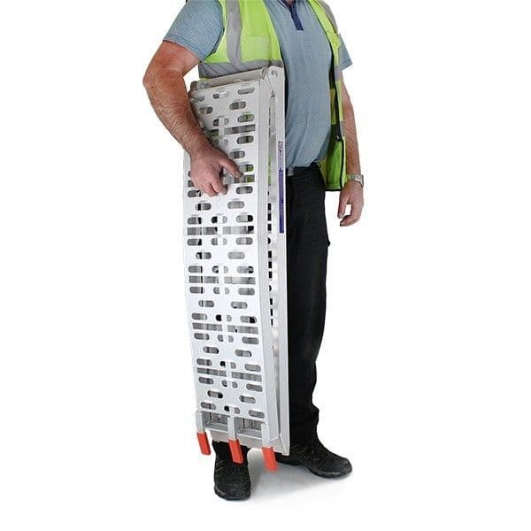 Folding Aluminium Van / Trailer Loading Ramp 225cm Length x 28cm Wide Capacity Up To 340Kg 1pcs