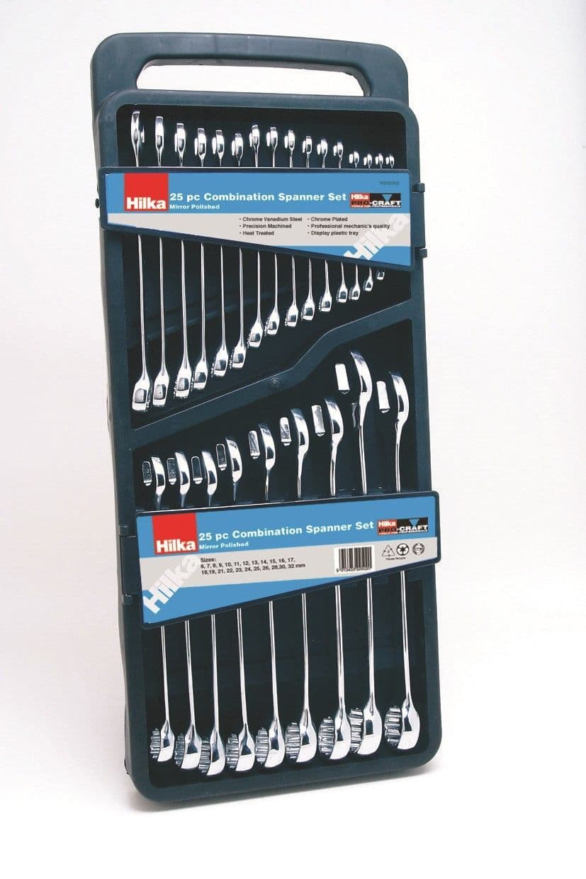 Hilka 25 Piece Combination Spanner Set Metric Pro Craft