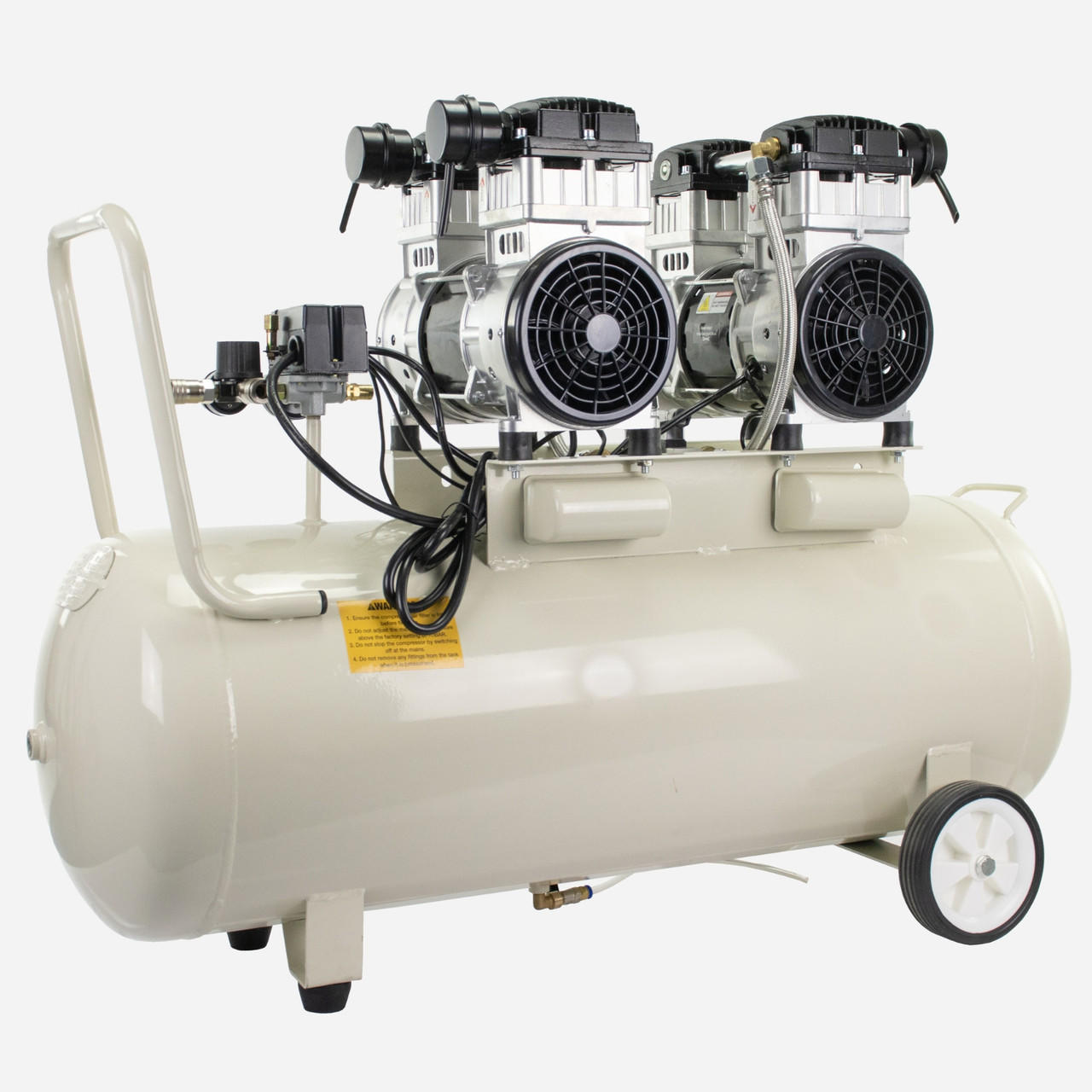 Hyundai 4hp 100L Oil Free Low Noise Electric Air Compressor 22CFM 145psi Direct Drive | HY2150100