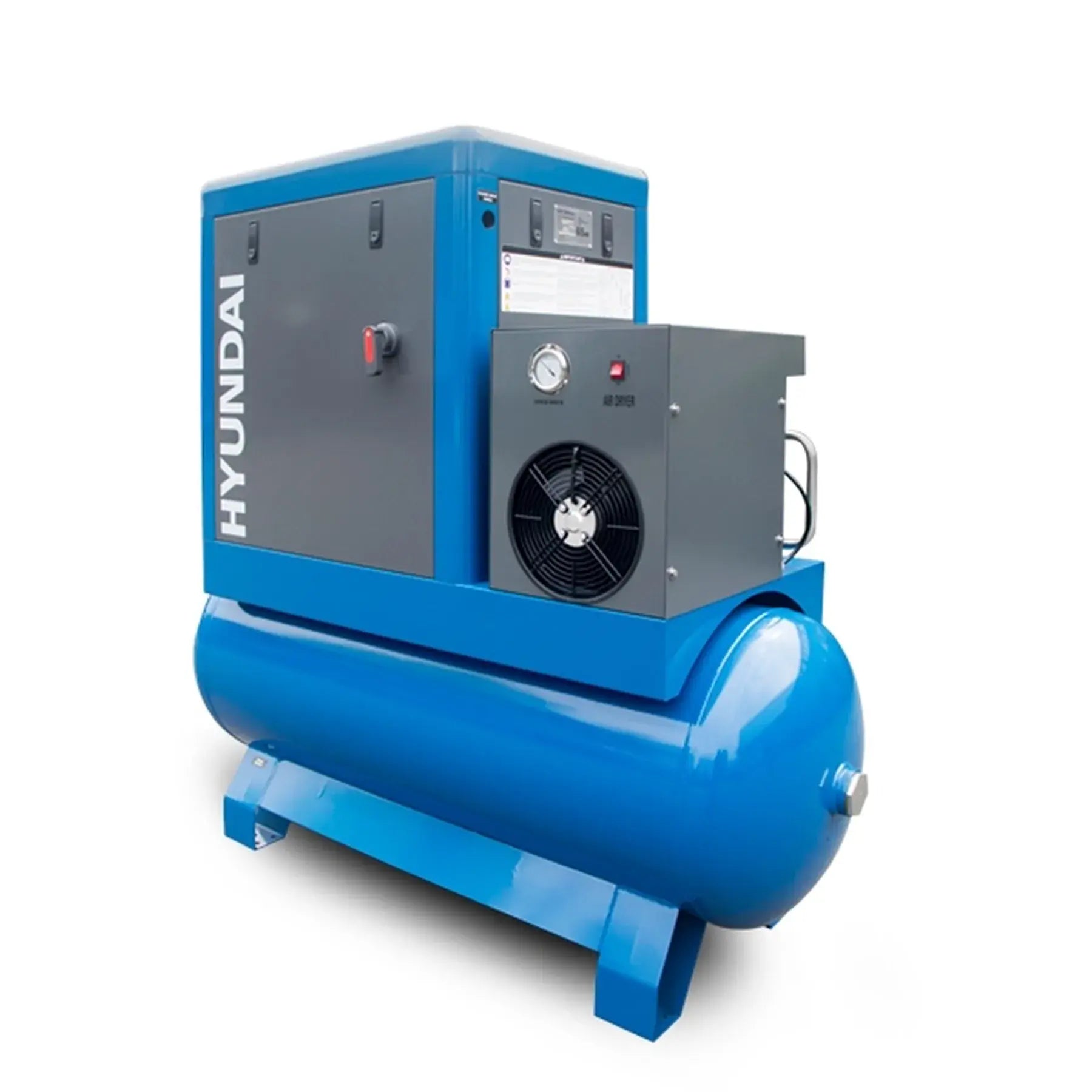 Hyundai 10hp 350 Litre Screw Compressor With Dryer | HYSC100350D