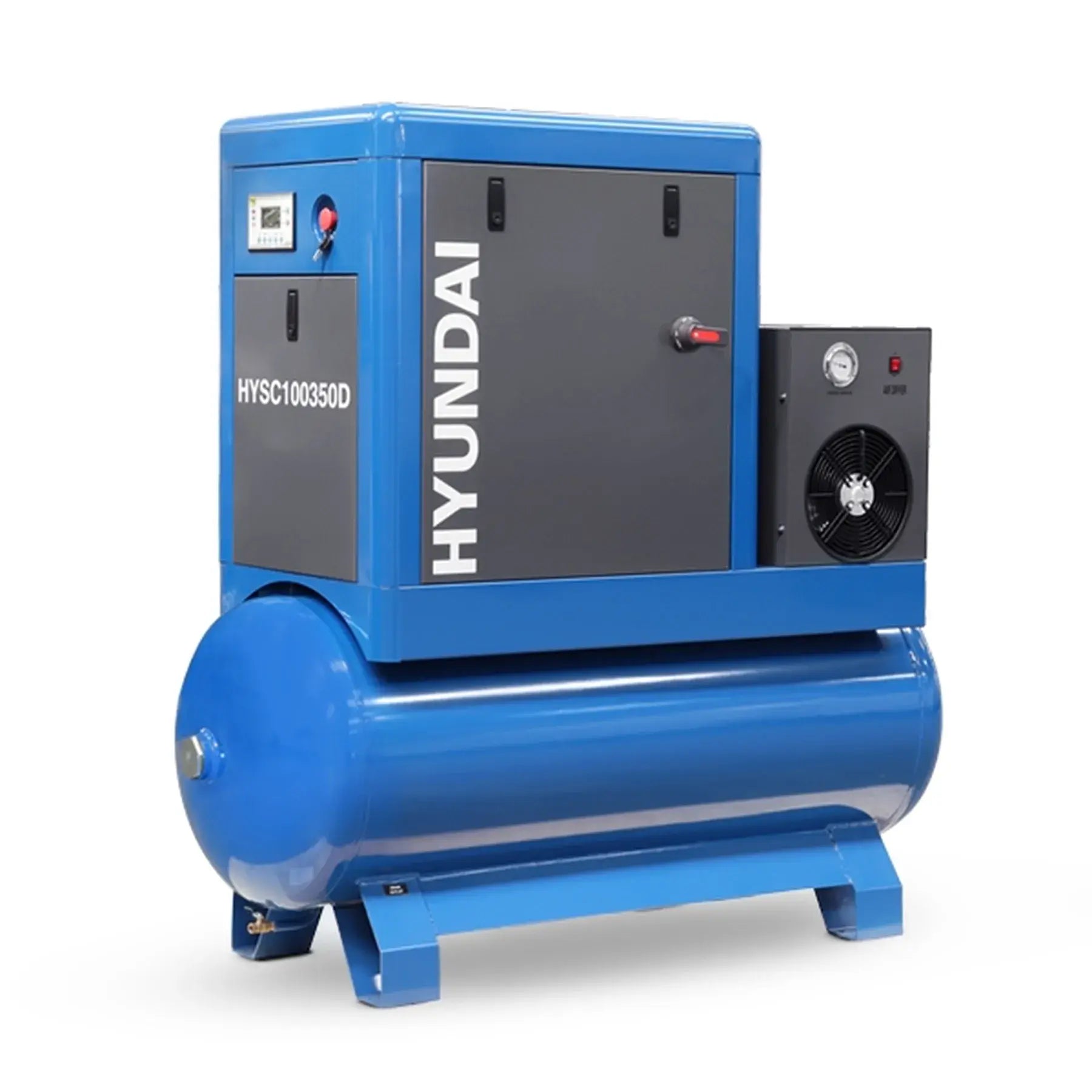 Hyundai 10hp 350 Litre Screw Compressor With Dryer | HYSC100350D