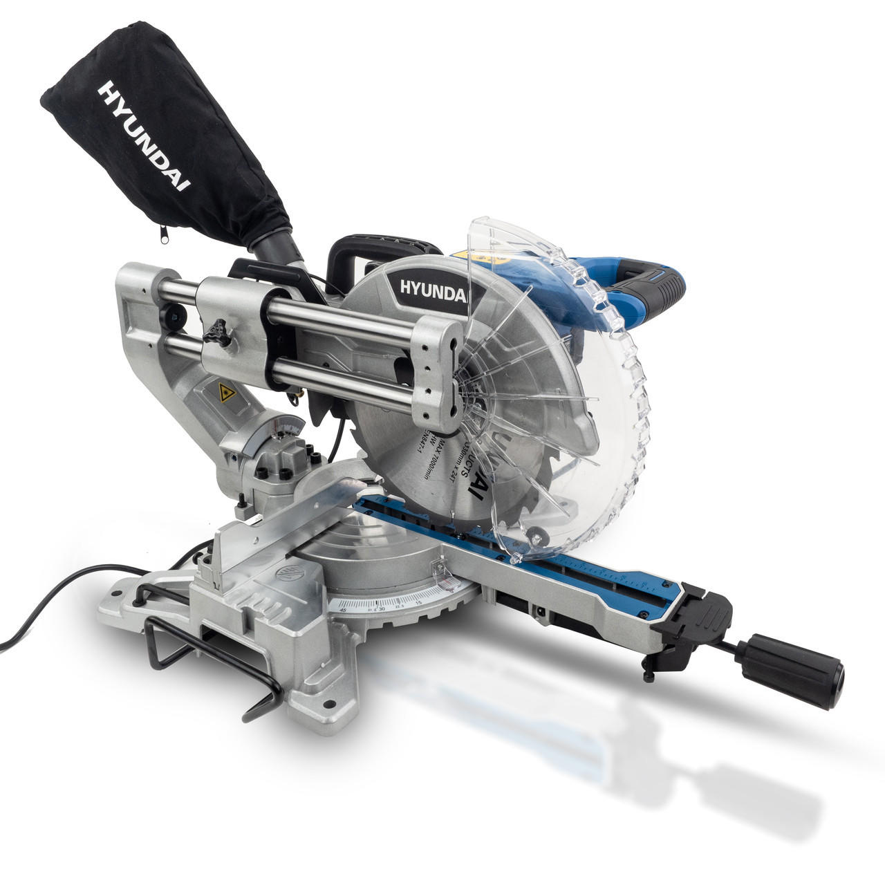 Hyundai 2000W Sliding Mitre Saw 255mm Blade & Vacuum Cleaner 1200W Bundle