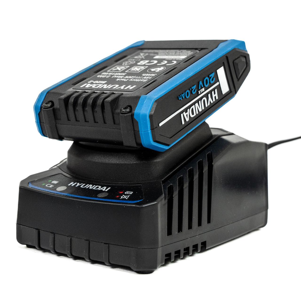 Hyundai 20V 2A Charger for 2nd Generation 20V Garden and Power Tools | C20-2