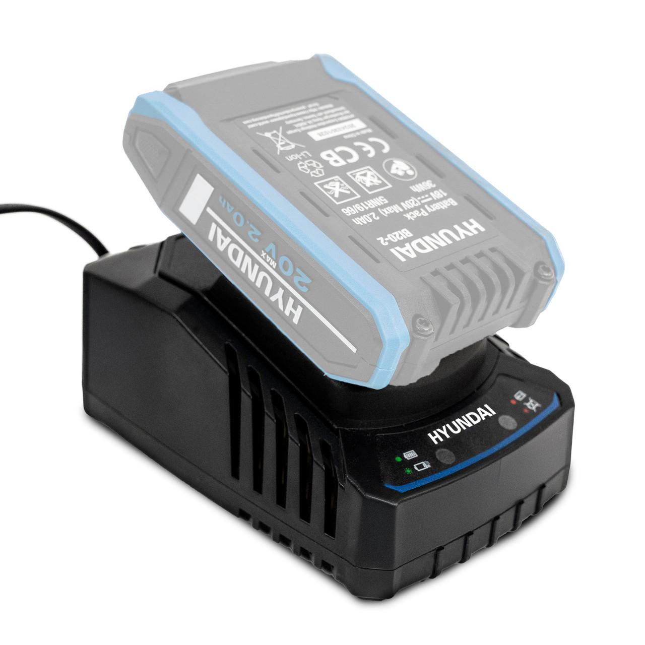 Hyundai 20V 2A Charger for 2nd Generation 20V Garden and Power Tools | C20-2