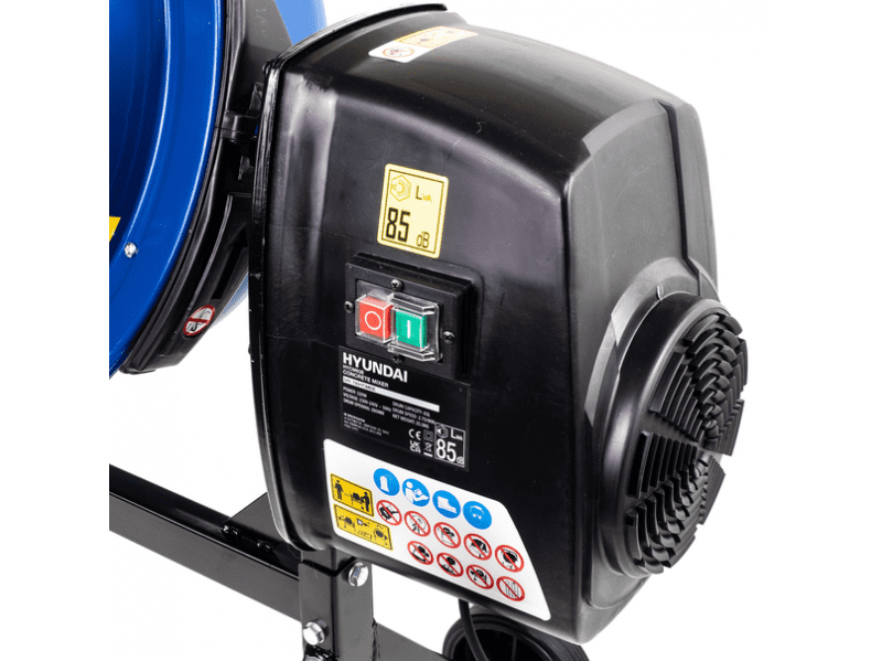 Hyundai 220W 63L Electric 230v Cement / Concrete Mixer | HYCM63E