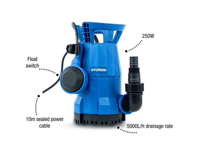 Hyundai 250W Electric Clean Water Submersible Water Pump / Sub Pump | HYSP250CW