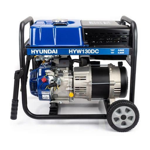 Hyundai 3.2kW / 4kVa Petrol Welder Generator, 120 Amp DC Welder HYW130DC