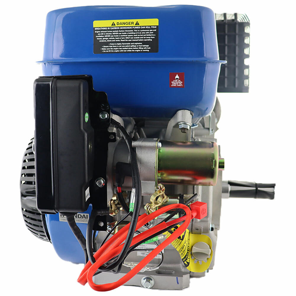 Hyundai 420cc 14hp 25mm Electric-Start Horizontal Straight Shaft Petrol Replacement Engine, 4-Stroke, OHV | IC420XE-25