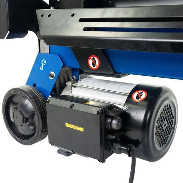 Hyundai 5 Tonne Horizontal Electric Log Splitter with Hydraulic Ram, Steel Protection Cage 520mm Len