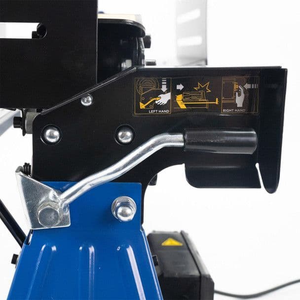 Hyundai 5 Tonne Horizontal Electric Log Splitter with Hydraulic Ram, Steel Protection Cage 520mm Len