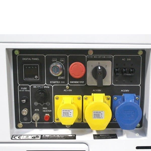 Hyundai 5.2kW Silent Standby Diesel Generator DHY6000SE