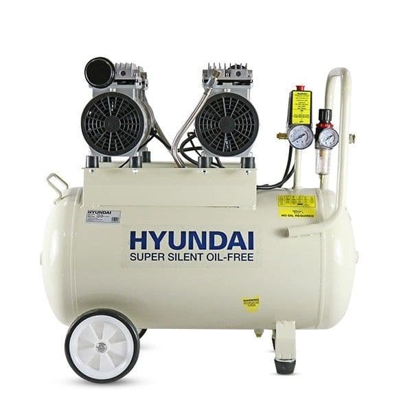 Hyundai 50 Litre Air Compressor 11CFM / 100psi Oil Free Low Noise Electric 2hp HY27550