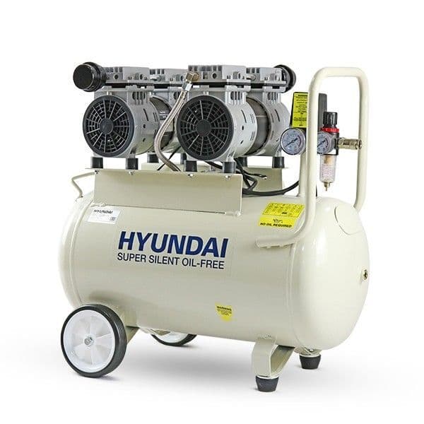 Hyundai 50 Litre Air Compressor 11CFM / 100psi Oil Free Low Noise Electric 2hp HY27550