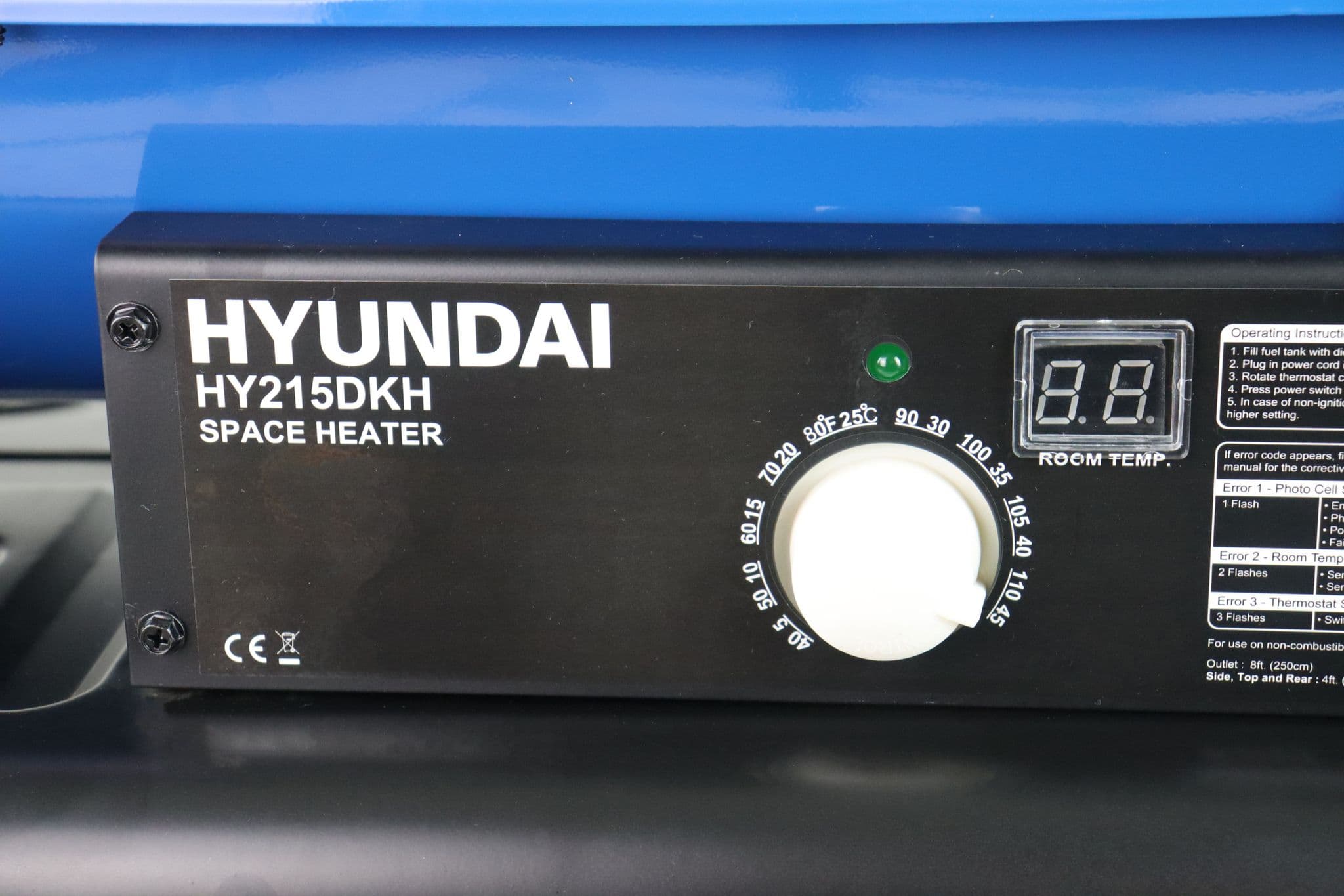 Hyundai 63kW Diesel/Kerosene Space Heater 215,000BTU | HY215DKH