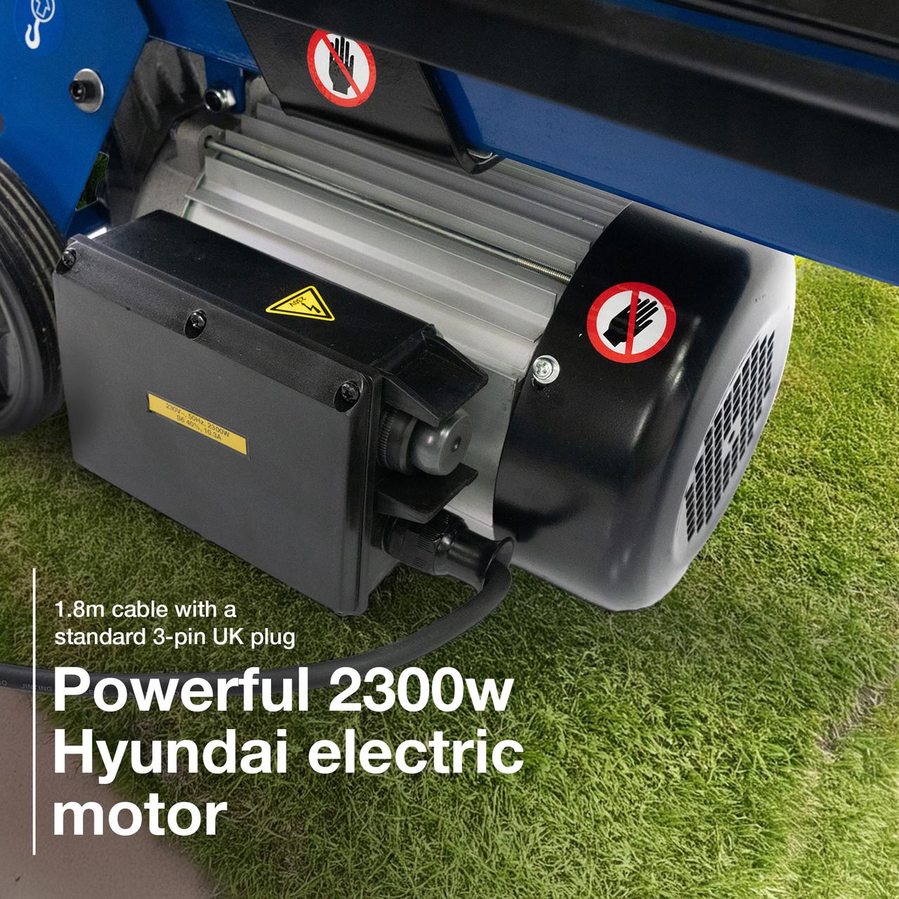 Hyundai 7 Tonne Electric Horizontal Log Splitter with Cross Wedge | HYLS7000HE+1361150