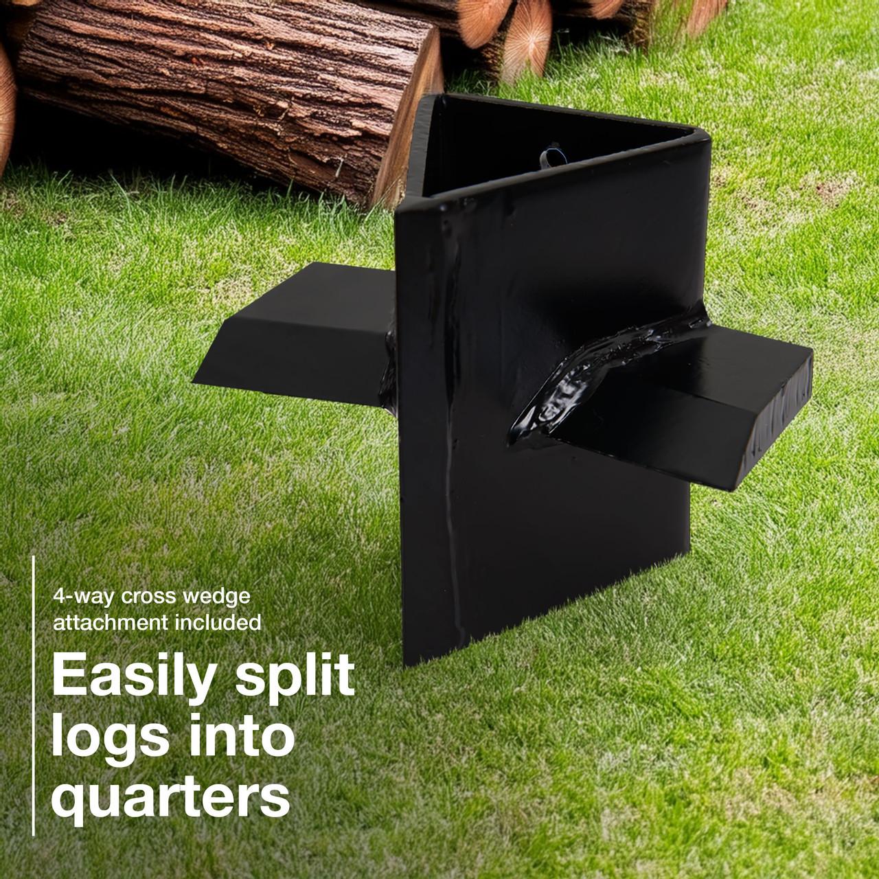 Hyundai 7 Tonne, 520mm Horizontal Electric Log Splitter with Stand and Cross Wedge | HYLS7000HE+1361149+1361150