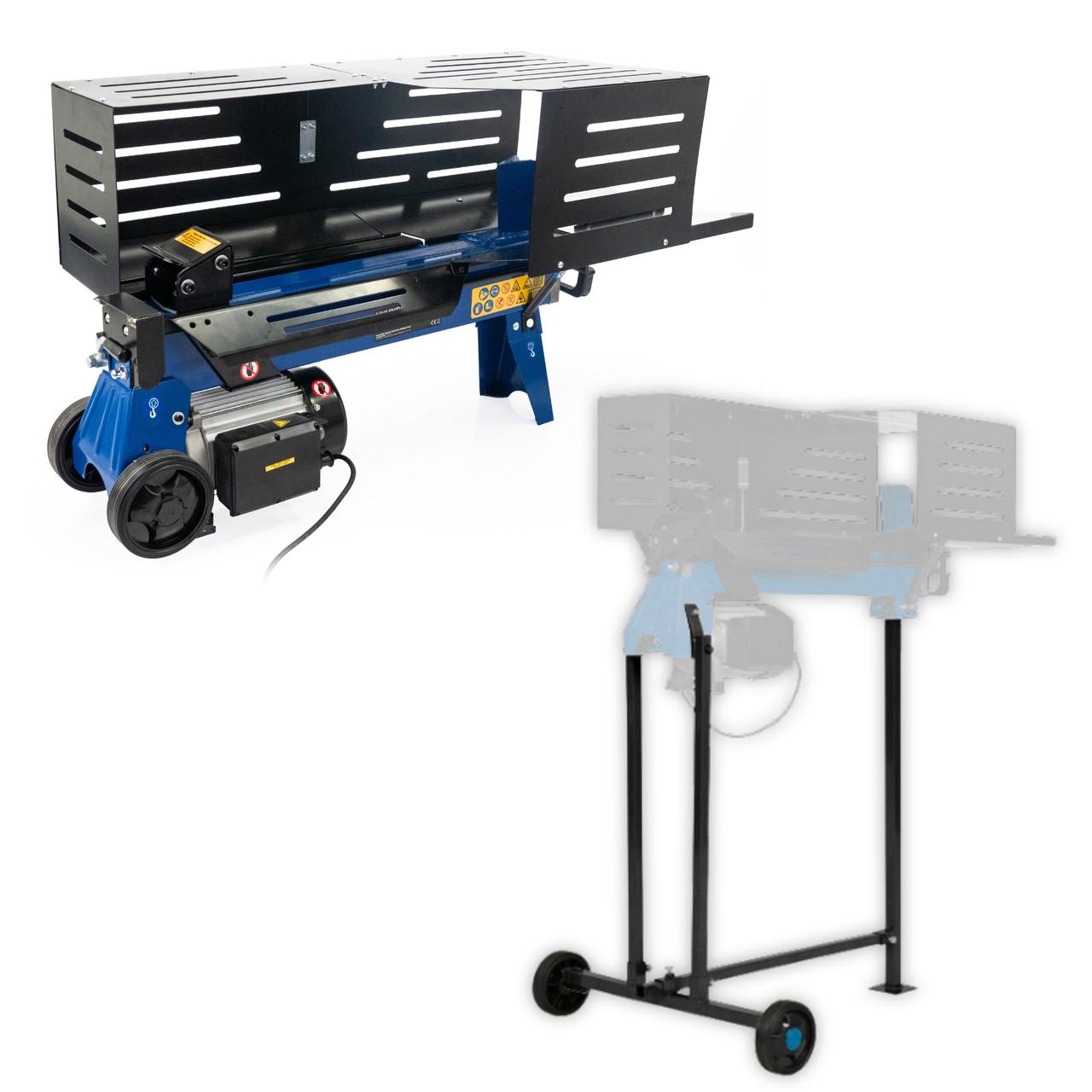 Hyundai 7 Tonne Horizontal Log Splitter with Stand | HYLS7000HE + 1361149