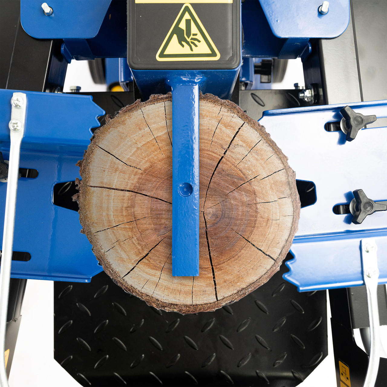 Hyundai 8 Tonne Vertical Electric Log Splitter with Hydraulic Ram, Dual Handle Control 550mm Length | HYLS8000VE