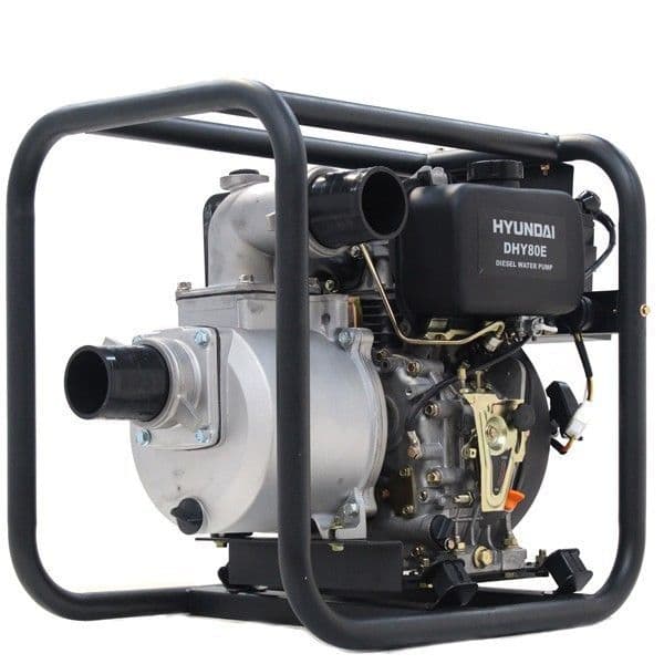 Hyundai 80mm 3" Electric Start Diesel Water Pump DHY80E