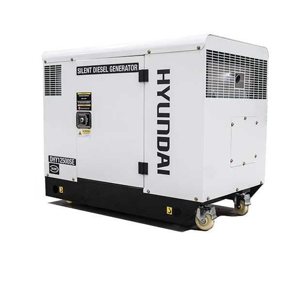 Hyundai DHY12500SE 10kW/12.5kVA 230v Mains Standby Silenced Diesel Generator