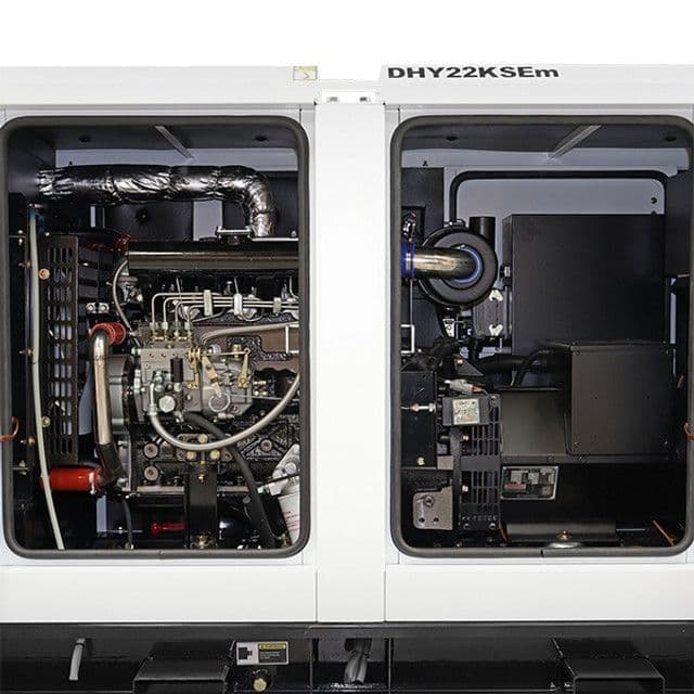 Hyundai DHY22KSEm 1500rpm 22kVA Single Phase Diesel Generator