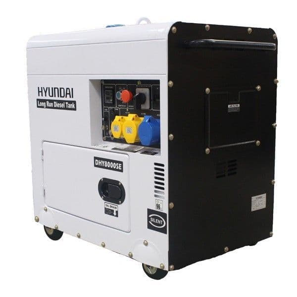Hyundai DHY8000SELR 6kW Silenced Long Run Diesel Generator