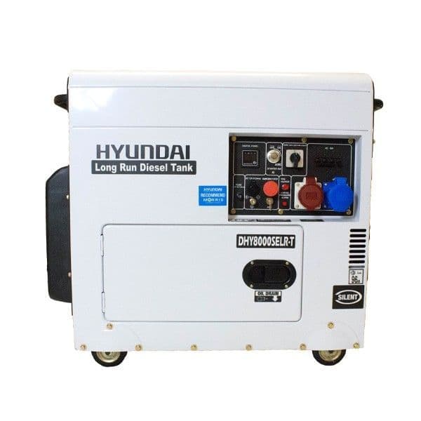 Hyundai DHY8000SELR-T 6kW 3-phase Silenced Long Run Diesel Generator