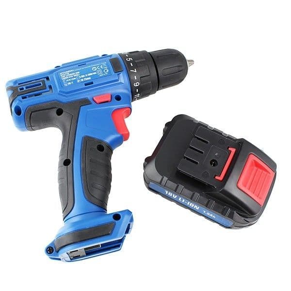 Hyundai HY2175 18v Li-Ion Cordless Drill Driver + 89 Drill Bit Accessories & Carry Case