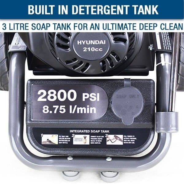 Hyundai HYW3000P2 2800psi 210cc 2800psi Petrol Pressure Washer